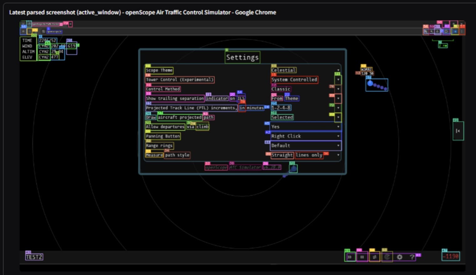 GUIOracle parsing and interacting with a simulator interface